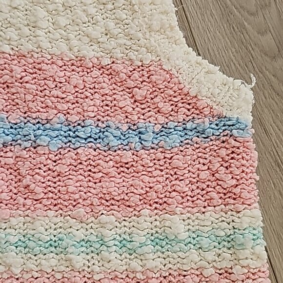 Vintage Soft Girl Pastels Eclectic Grandpa Knubby Pastel Sleeveless Top - Picture 5 of 11